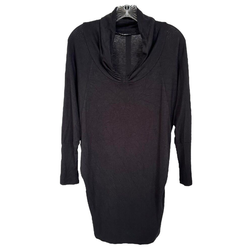 Sabra Women's Bat Sleeve Sweater Top Tencel 3/4 Sleeve Size M Black